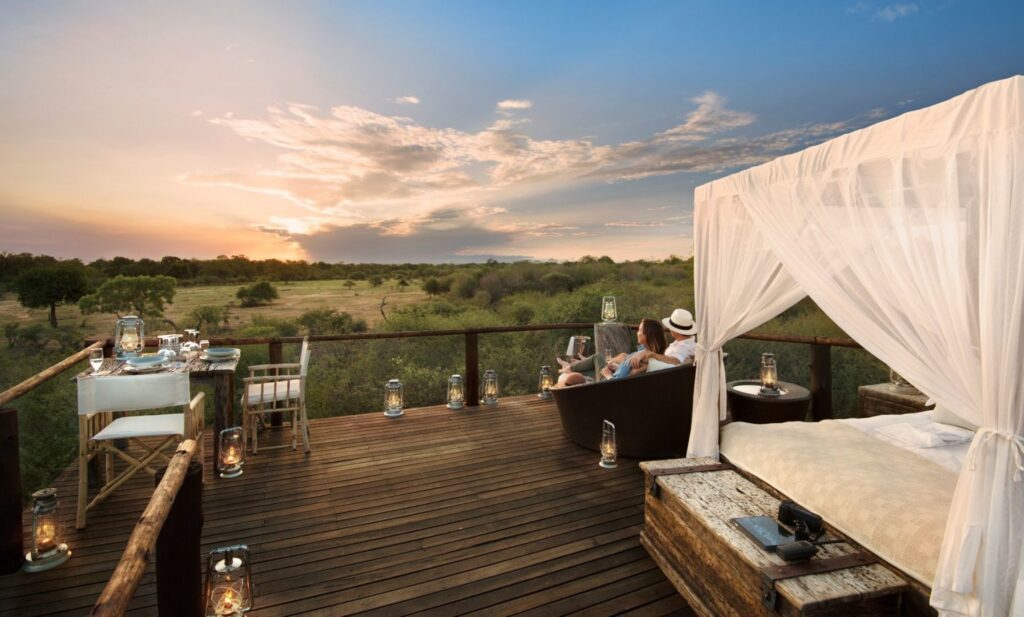 Lion Sands Chalkley Treehouse 4 Open Plan Living Space