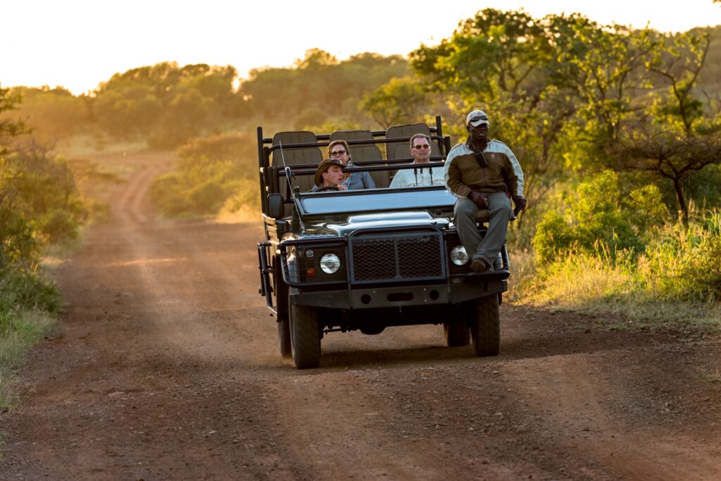 Safari Jeep in the Bush